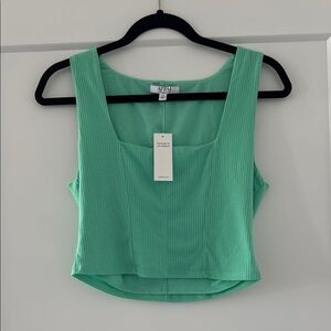 NWT afrm mint green tank top crop